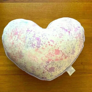 Super soft smooshy heart shaped pillow.